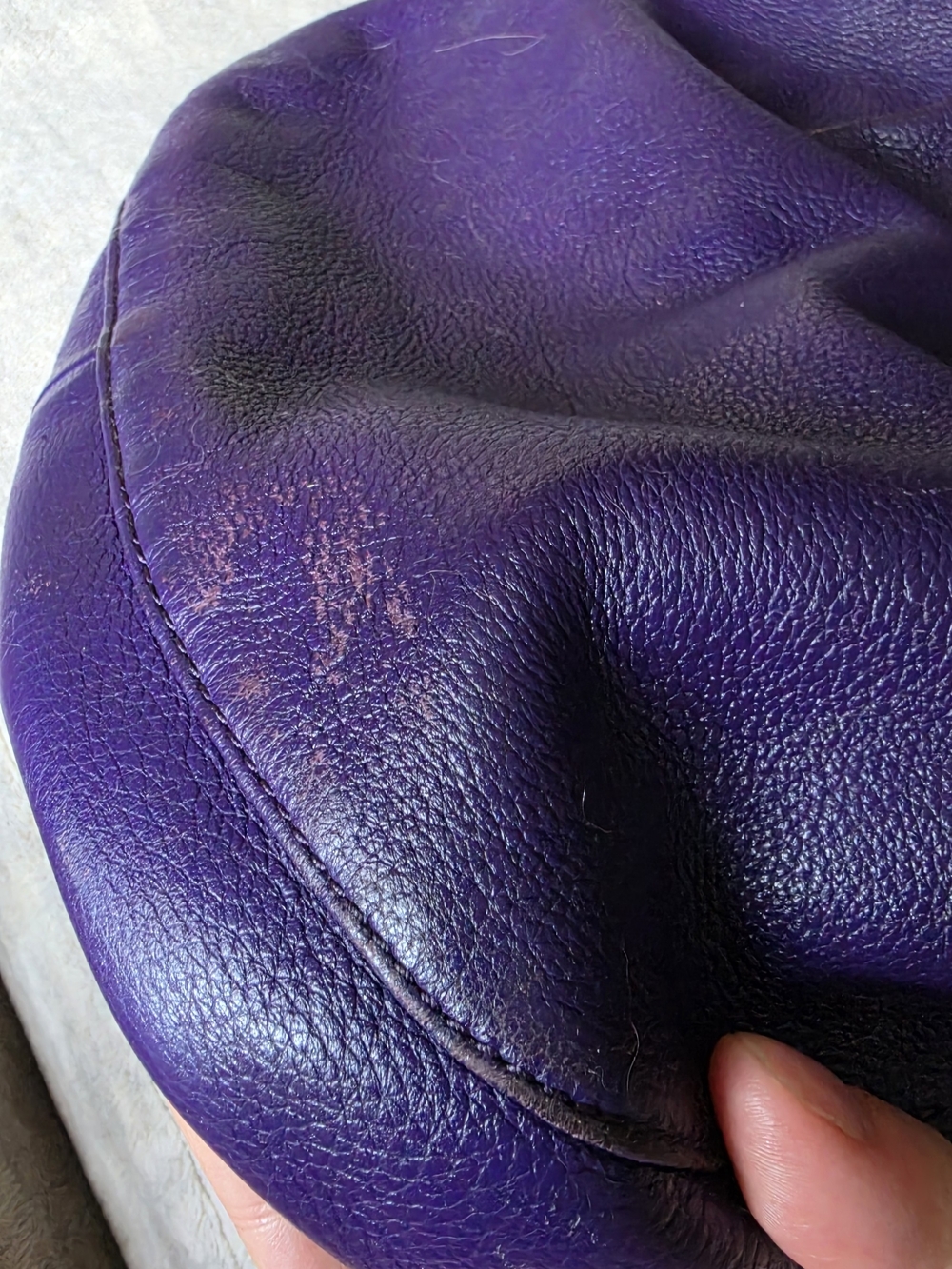 Michael Kors Fulton Hobo purple pebbled leather shoulder bag - Picture 9 of 11